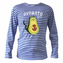 Тельняшка с длинным рукавом Avogato Cat - PrintSalon