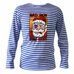 Тельняшка с длинным рукавом Bad Santa - PrintSalon