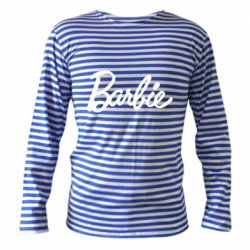 Тельняшка с длинным рукавом Барби Лого - PrintSalon