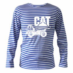 Тельняшка с длинным рукавом CAT logo and truck - PrintSalon
