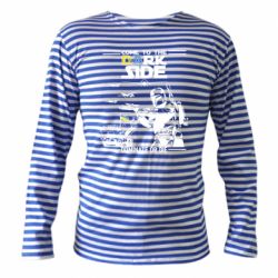 Тельняшка с длинным рукавом Come to the dark side, dominate or die - PrintSalon