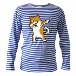 Тельняшка с длинным рукавом Cool Hachiko - PrintSalon