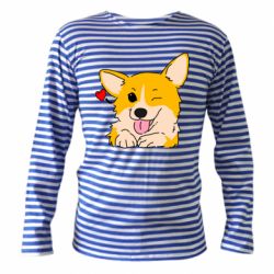 Тільник з довгим рукавом Cute Corgi Puppy