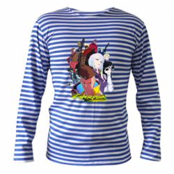 Тельняшка с длинным рукавом Cyberpunk: Edgerunners - PrintSalon