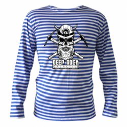 Тельняшка с длинным рукавом Deep Rock Galactic skull - PrintSalon