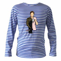 Тельняшка с длинным рукавом Декстер арт - PrintSalon