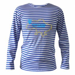 Тельняшка с длинным рукавом Доброго вечера, мы з Украины! Карта Украины - PrintSalon