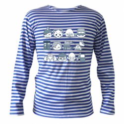 Тельняшка с длинным рукавом Doctor who icons - PrintSalon