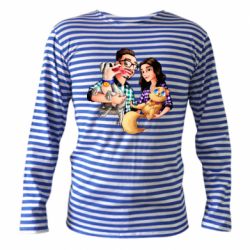 Тельняшка с длинным рукавом Edison Family - PrintSalon