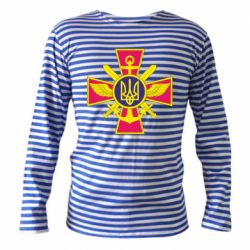 Тельняшка с длинным рукавом Эмблема ВСУ - PrintSalon