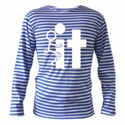 Тельняшка с длинным рукавом F*ck with IT - PrintSalon