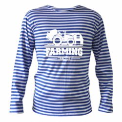 Тельняшка с длинным рукавом Farming Tractor - PrintSalon