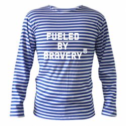 Тельняшка с длинным рукавом Fueled by bravery - PrintSalon