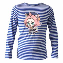 Тельняшка с длинным рукавом Genshin Impact chibi Diona - PrintSalon