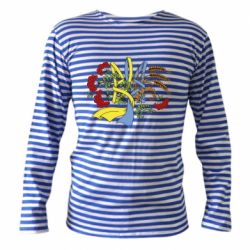 Тільник з довгим рукавом Герб колоски і калина - PrintSalon
