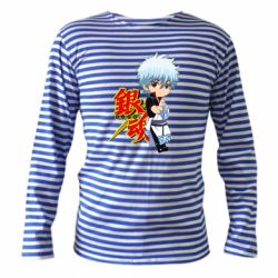 Тельняшка с длинным рукавом Гинтама Мальчик - PrintSalon