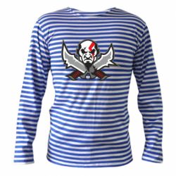 Тельняшка с длинным рукавом God of war Kratos vector - PrintSalon