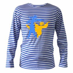 Тельняшка с длинным рукавом Гопак. Девушка и парень - PrintSalon