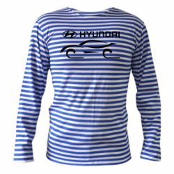 Тельняшка с длинным рукавом Хендай - PrintSalon