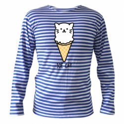 Тельняшка с длинным рукавом Ice Cat - PrintSalon