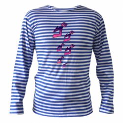 Тельняшка с длинным рукавом jojo hieroglyphs - PrintSalon