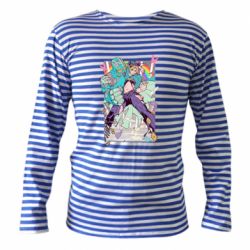 Тельняшка с длинным рукавом Jojo's bizzare poster - PrintSalon