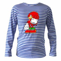 Тельняшка с длинным рукавом Knuckles the Echidna - PrintSalon