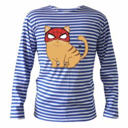 Тельняшка с длинным рукавом Кот паук - PrintSalon