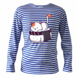 Тельняшка с длинным рукавом Котик. Суши-кровать - PrintSalon