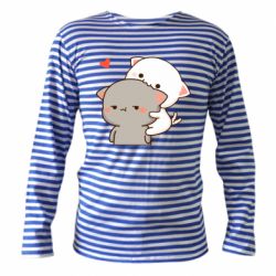 Тельняшка с длинным рукавом Котики кохання