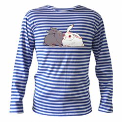 Тельняшка с длинным рукавом Кролики Вэй и Лань - PrintSalon