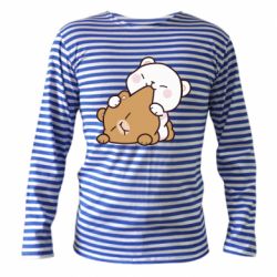 Тельняшка с длинным рукавом Кусь мишки - PrintSalon