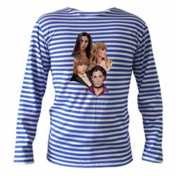 Тельняшка с длинным рукавом Maneskin band art - PrintSalon