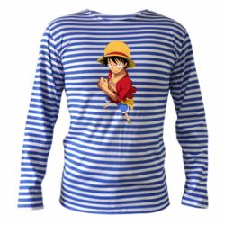Тельняшка с длинным рукавом Манки Д. Луффи - PrintSalon