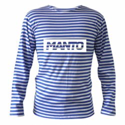 Тельняшка с длинным рукавом Манто лого - PrintSalon