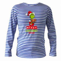 Тельняшка с длинным рукавом Merry Christmas Ukraine-Grinch and Generator