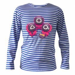 Тельняшка с длинным рукавом Милые солдаты из игры в кальмара - PrintSalon