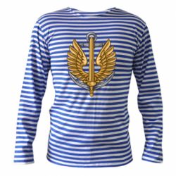 Тельняшка с длинным рукавом Морская Пехота Украины - PrintSalon