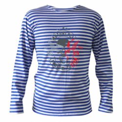 Тельняшка с длинным рукавом Moto skull - PrintSalon