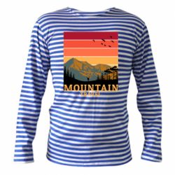 Тельняшка с длинным рукавом Mountain travel - PrintSalon