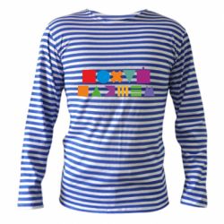 Тельняшка с длинным рукавом Нецензурные фигуры - PrintSalon