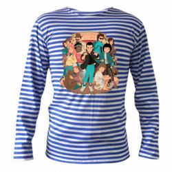 Тельняшка с длинным рукавом Очень странные дела арт - PrintSalon