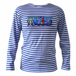 Тельняшка с длинным рукавом One Piece Logo Skull - PrintSalon