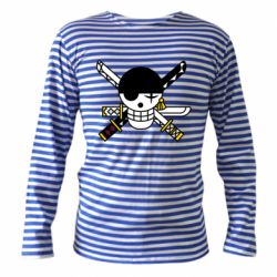 Тельняшка с длинным рукавом One Piece Zoro logo - PrintSalon