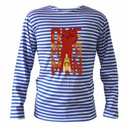 Тельняшка с длинным рукавом One Punch Man Saitama-PrintSalon Тельняшка с длинным рукавом One Punch Man Saitama