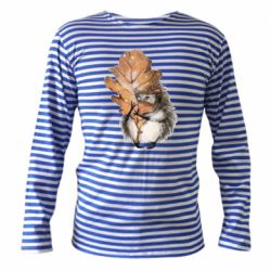 Тельняшка с длинным рукавом Осенний ежик