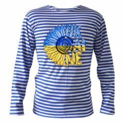 Тельняшка с длинным рукавом Подсолнух Украина! - PrintSalon