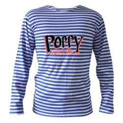 Тельняшка с длинным рукавом Poppy Playtime Logo - PrintSalon