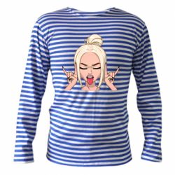 Тельняшка с длинным рукавом Punk Girl - PrintSalon