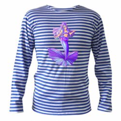 Тельняшка с длинным рукавом Purple Mermaid Barbie - PrintSalon